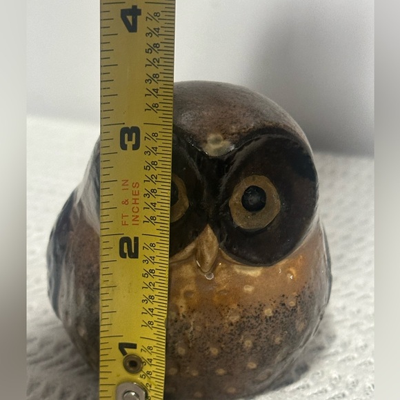 Otagiri Brown Ceramic Owl Figurine made in Japan - Picture 6 of 6